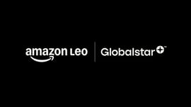 Amazon Leo and Globalstar logo.