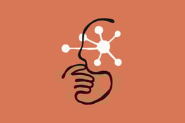 Anthropic icon of a thinking man.