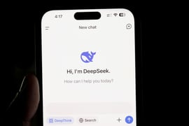 DeepSeek on smartphone.