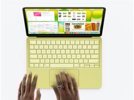 MacBook Neo in green.