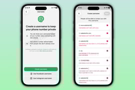 whatsapp account creation screen