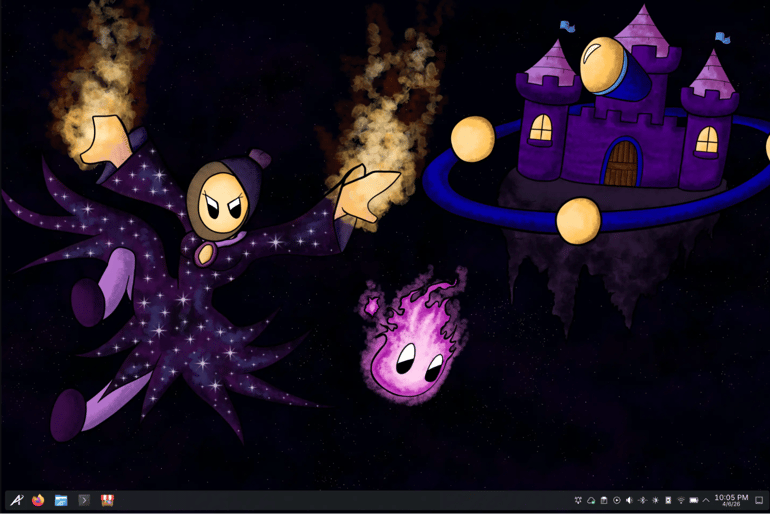 Aurora desktop.