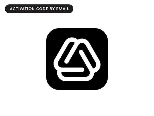 Activation code by email.