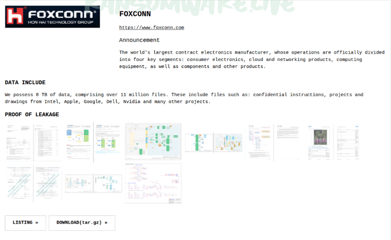 foxconn screenshot