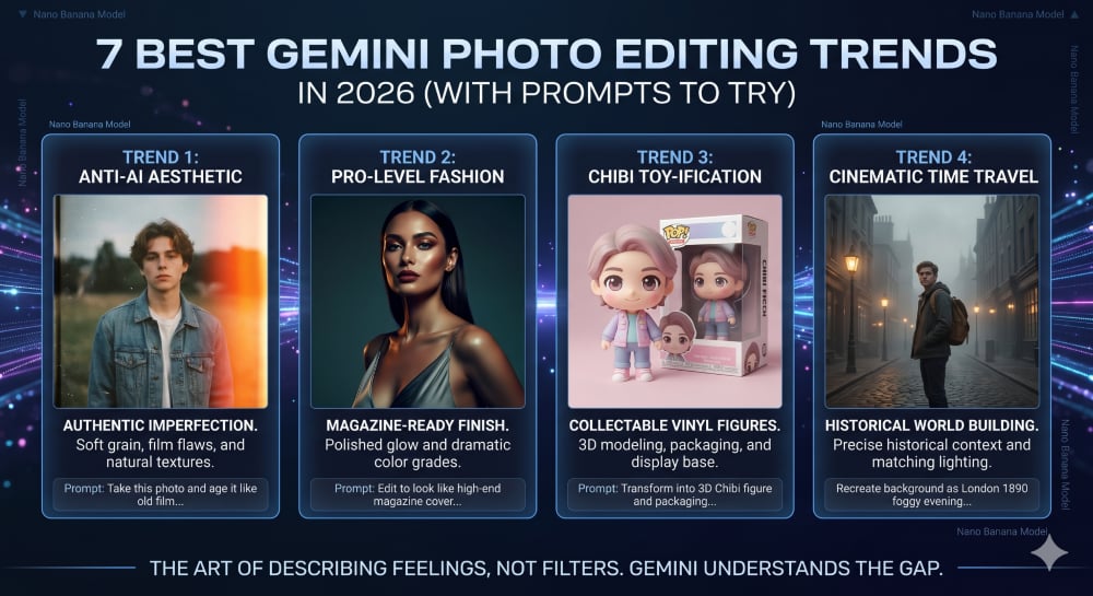 7 Best Gemini Photo Editing Trends in 2026 (With Prompts to Try)
