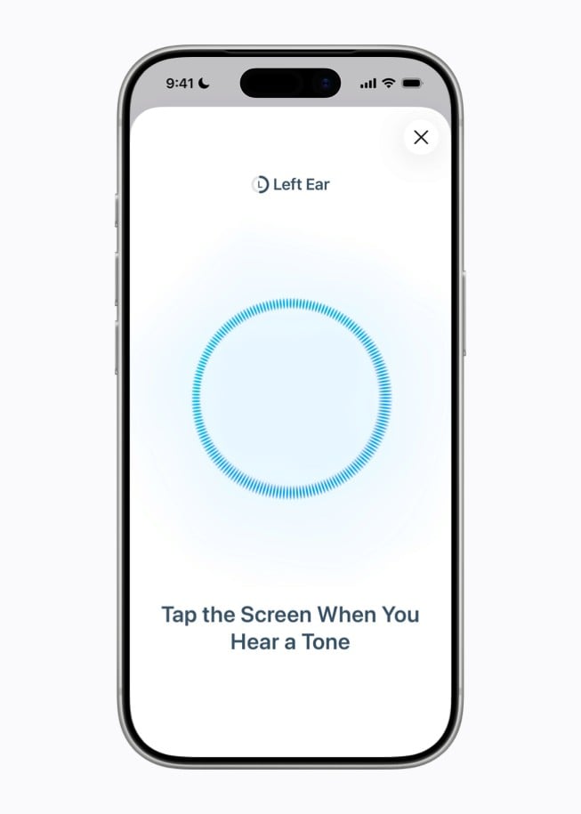 Expanded access to hearing tests embedded inside AirPods Pro.