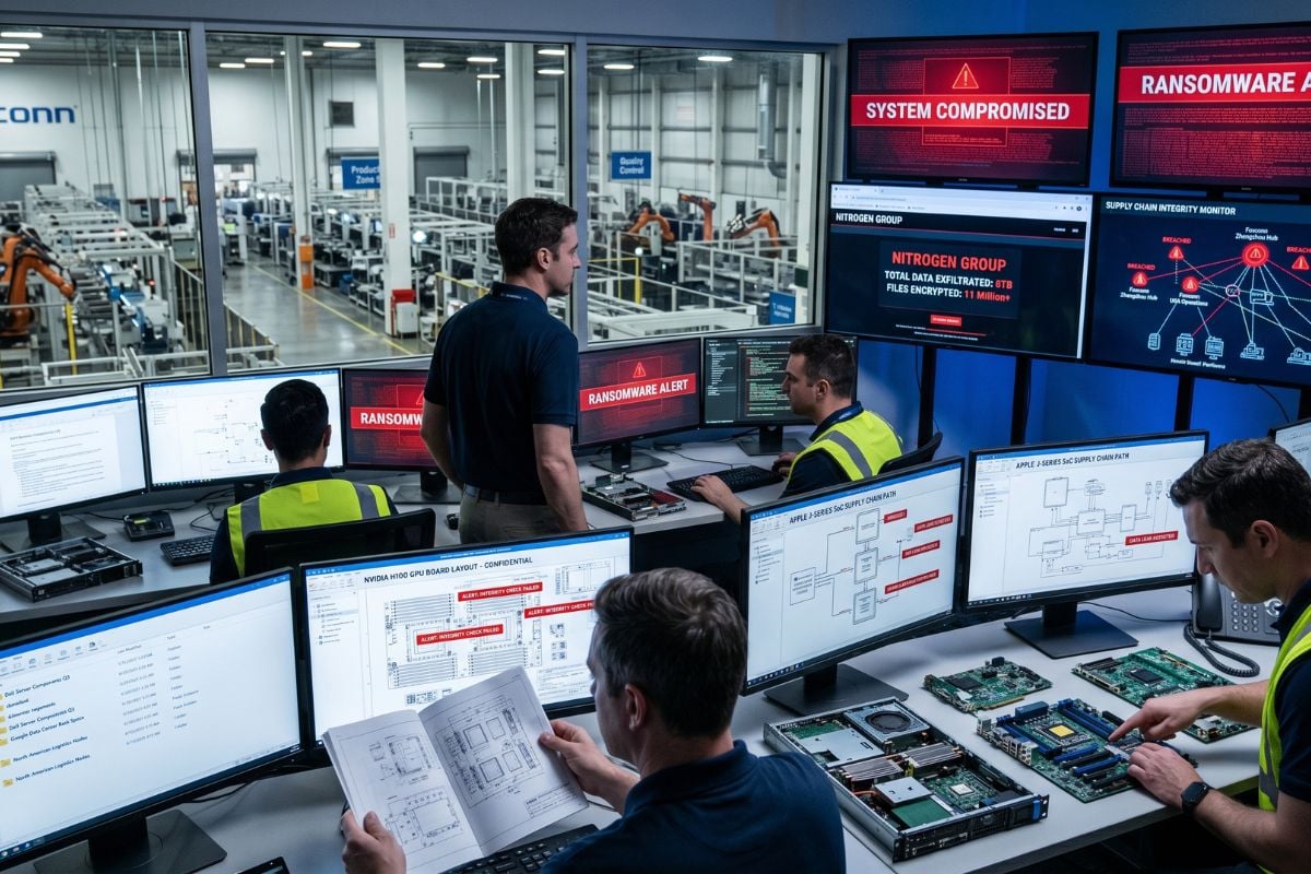 Hackers Claim 11M Files Stolen From Foxconn, Supplier to Apple and Nvidia