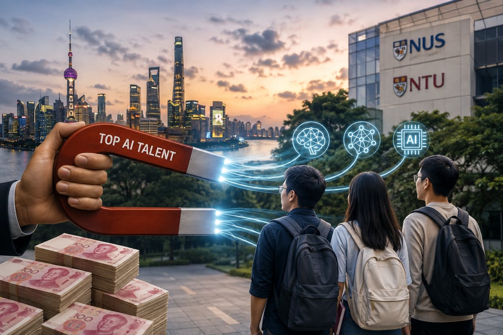 China’s AI Talent Shortage Drives Big Pay Offers in Singapore