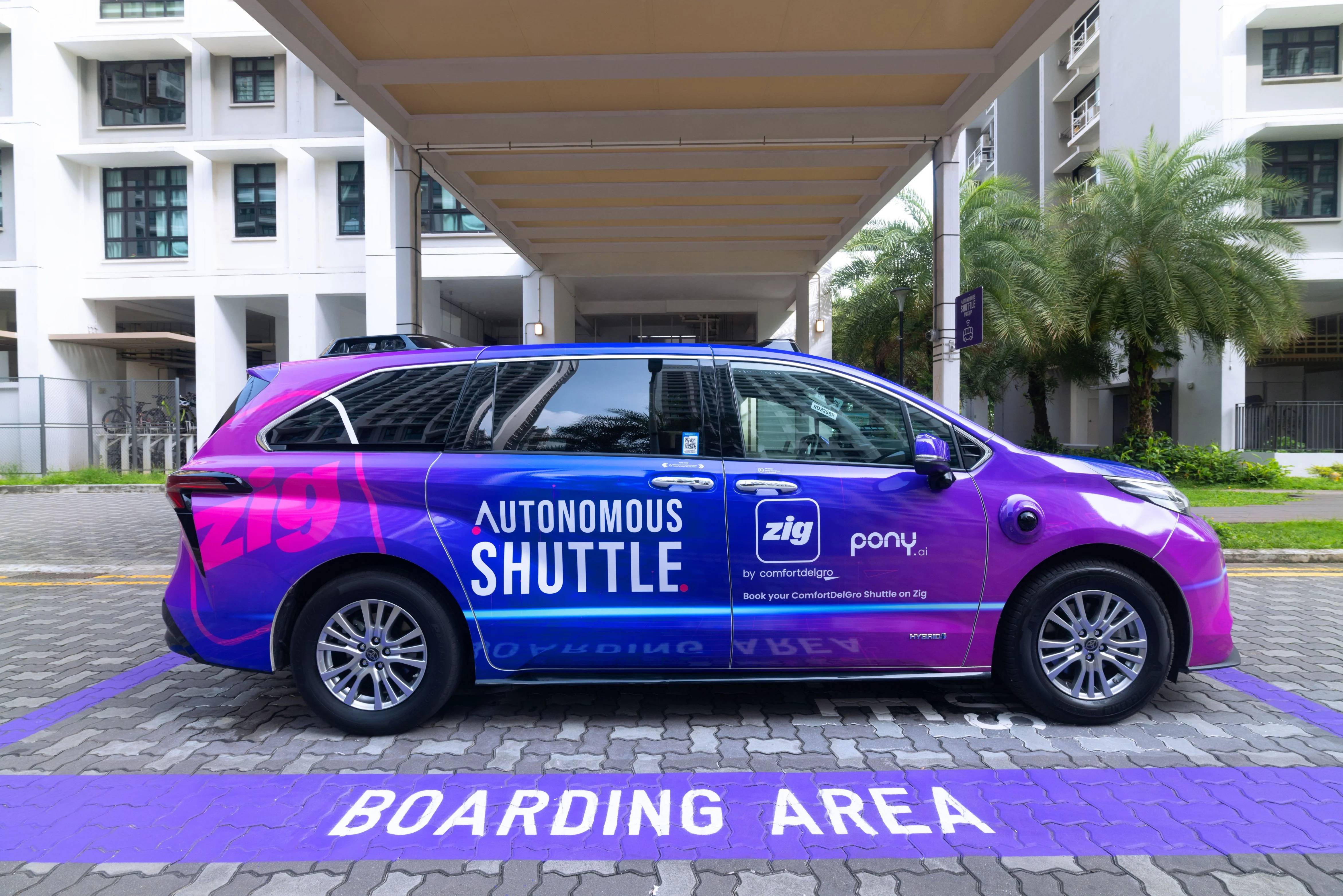 Pony.ai Opens Singapore Robotaxi Service to Zig App Booking