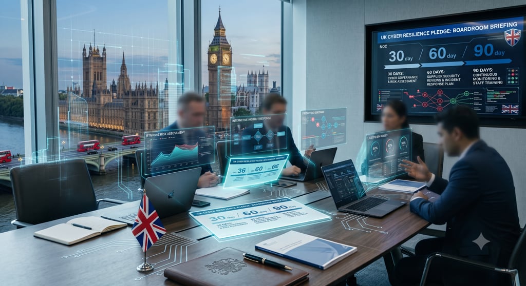 UK Cyber Resilience Pledge Sets 90-Day Test for Security Leaders