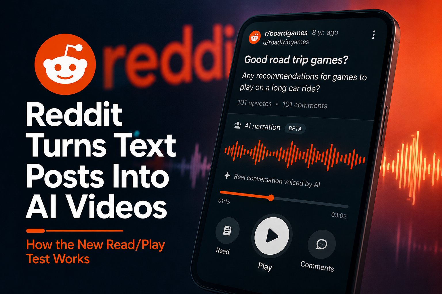 Reddit Turns Text Posts Into AI Videos: How the Test Works Reddit Turns Text Posts Into AI Videos: How the Test Works