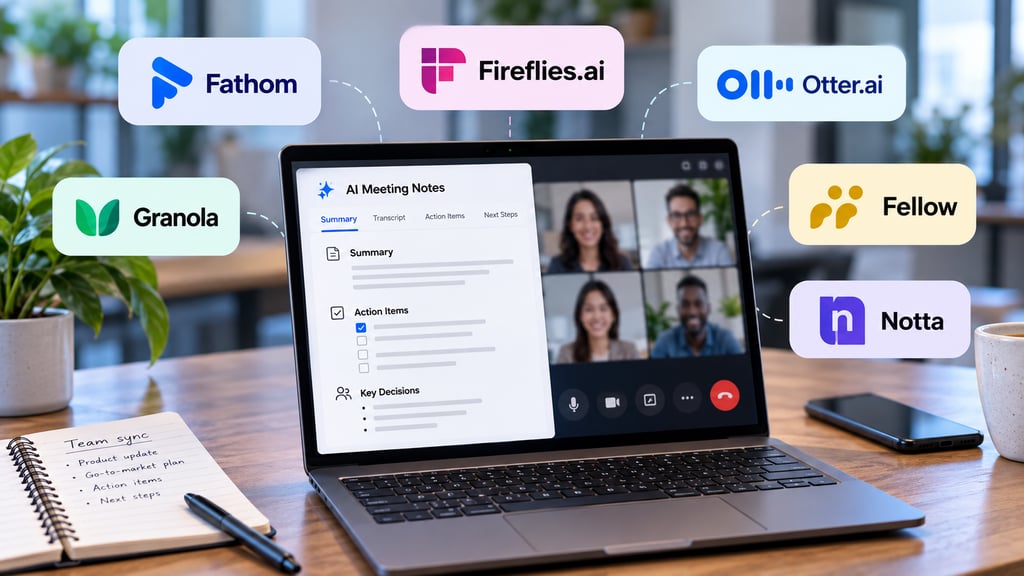 6 Best AI Meeting Note Takers for 2026: Fathom, Otter, Fireflies and More