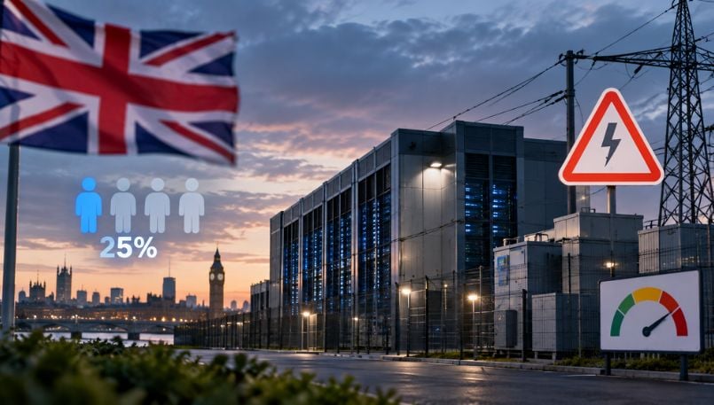 UK Data Centres Will Provide Only 25% of Predicted Jobs, Will Also Face Energy Constraints
