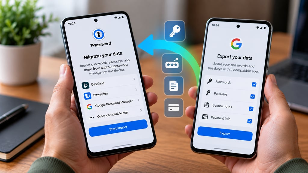 How to Transfer Passwords and Passkeys Between Android Password Managers