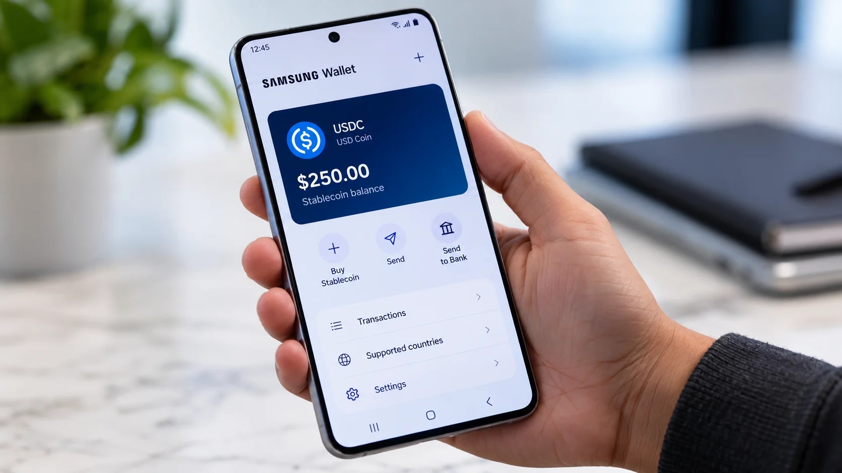 Samsung Wallet USDC Transfers: How the New Feature Works