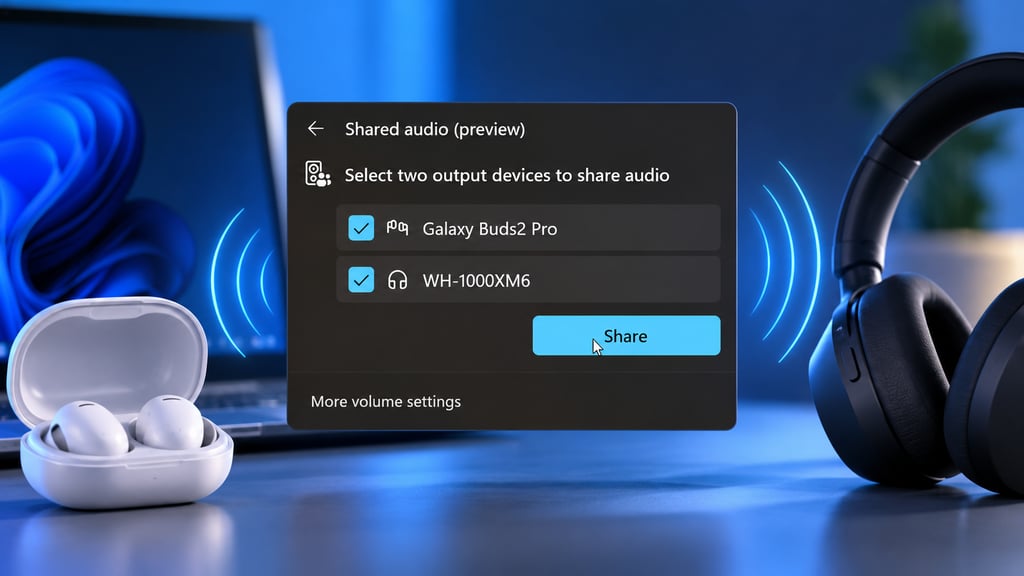 Windows 11 Can Play Audio on Two Bluetooth Headphones — But Not Every Laptop Supports It